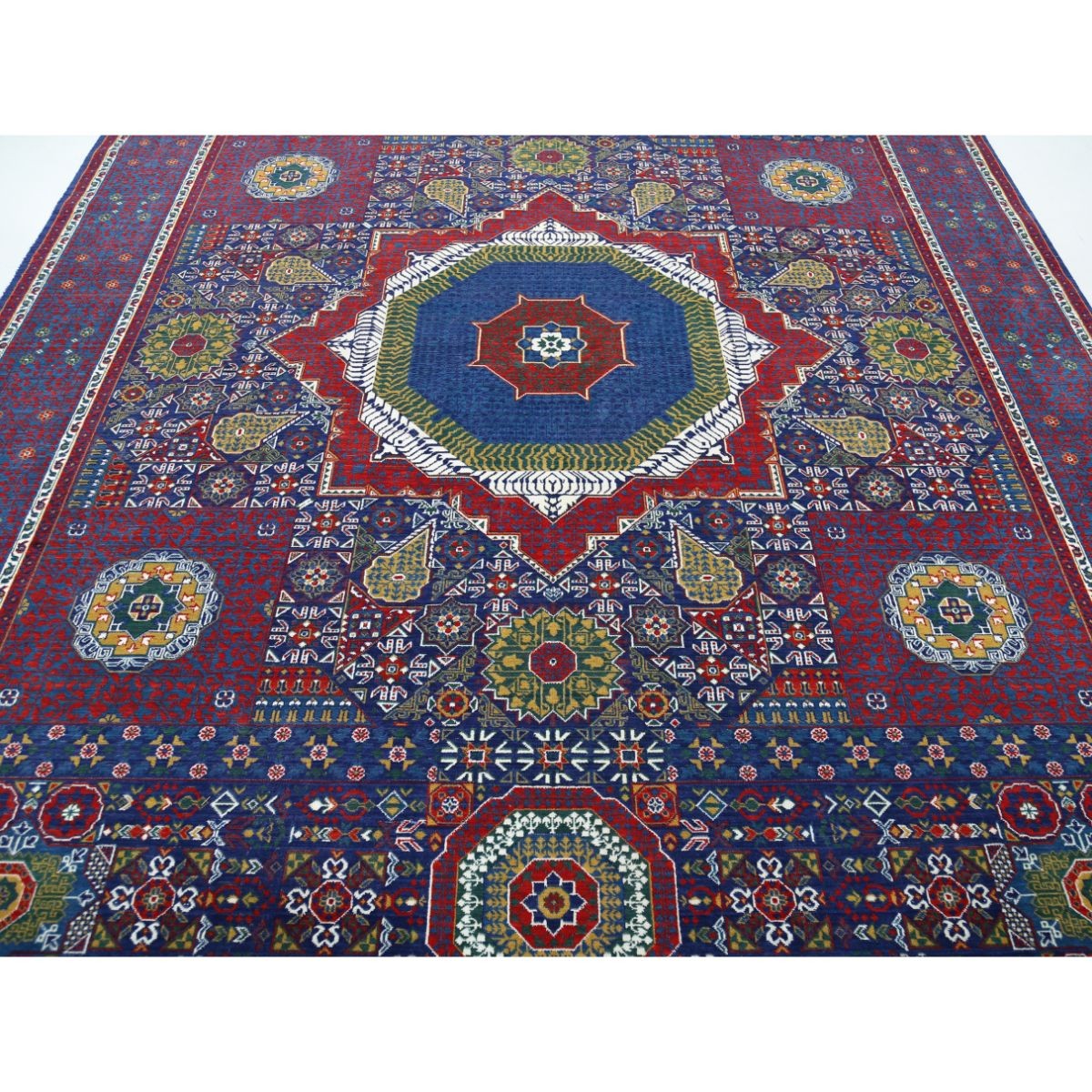 Gulshan 9x12 Powered Loom Washable Wool Rug - Colorful