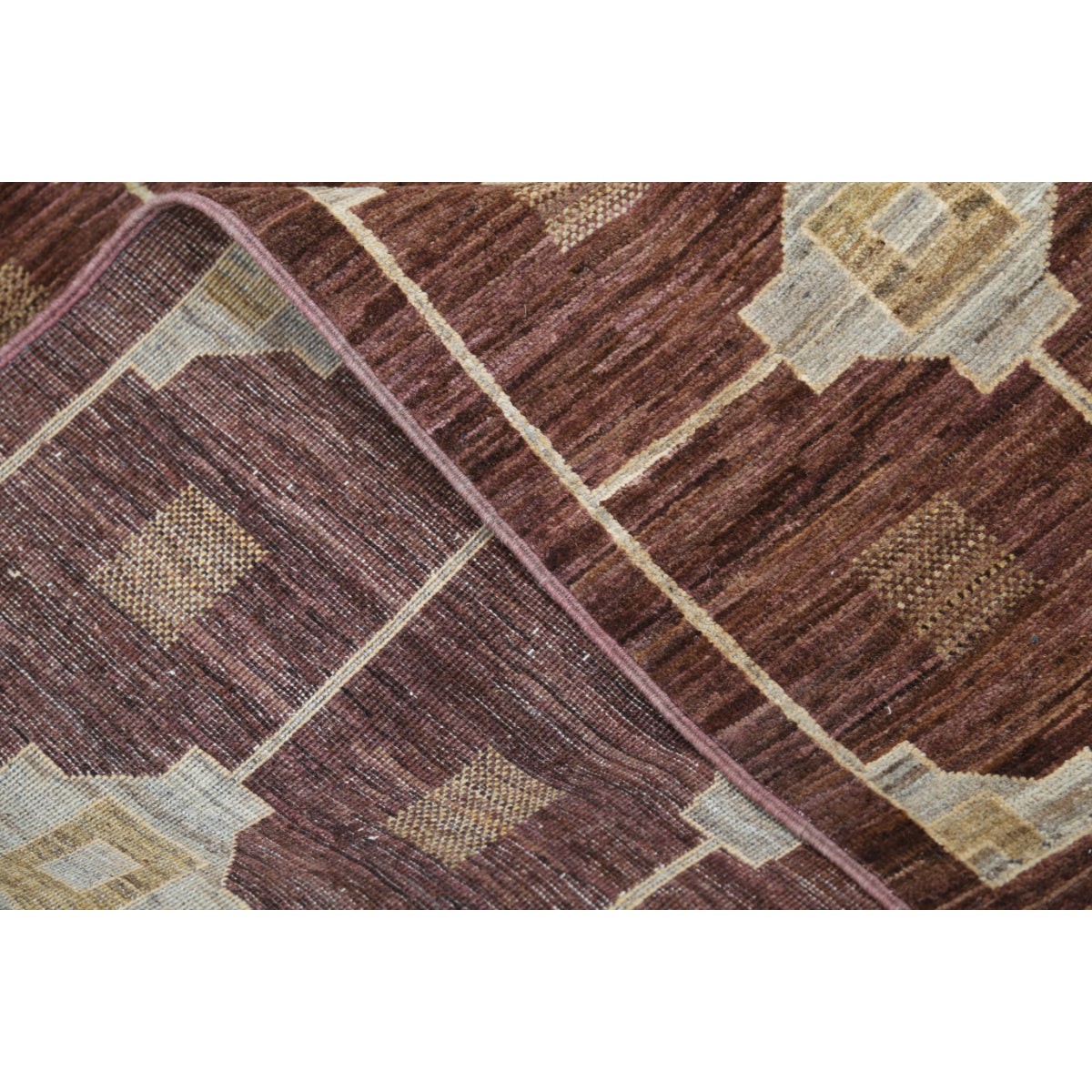 Modcar 6x8 Handmade Double Knotted Washable Wool Rug - Colorful