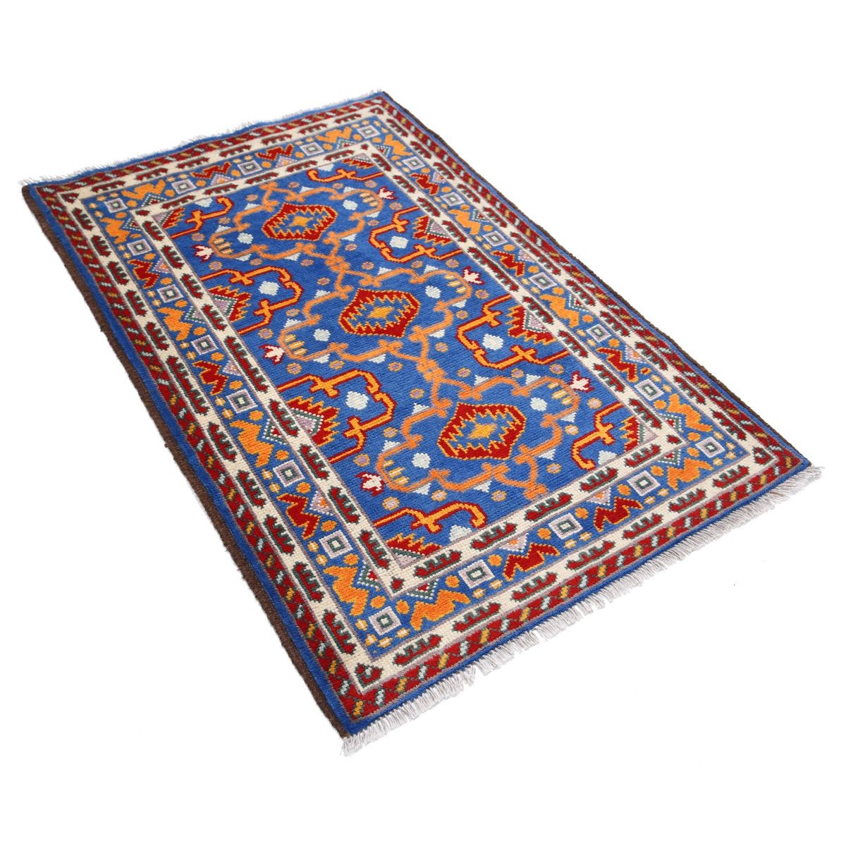 Revival 3x5 Handmade Double Knotted Washable Wool Rug - Colorful