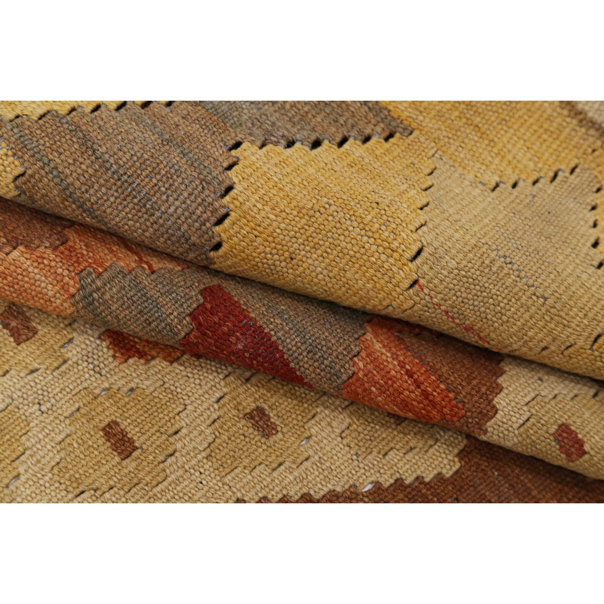 Maimana 6x10 Hand Woven Washable Wool Rug - Colorful