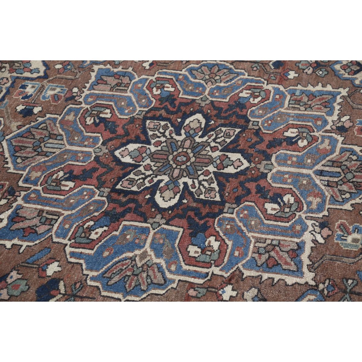 Vintage 11x17 Handmade Double Knotted Washable Wool Rug - Soft Hues