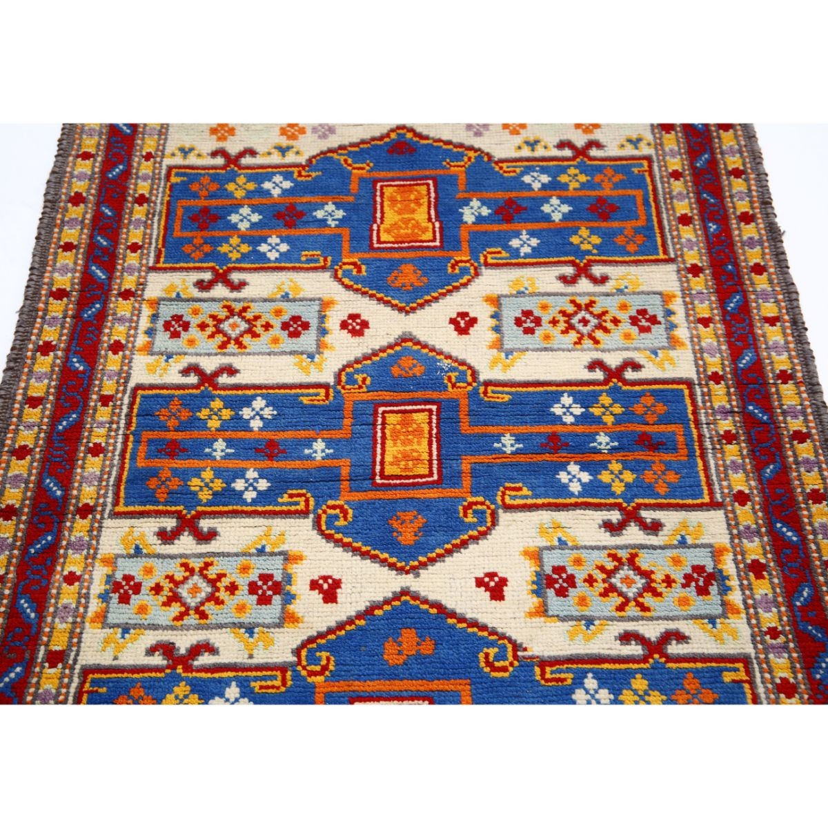 Revival 3x5 Handmade Double Knotted Washable Wool Rug - Colorful