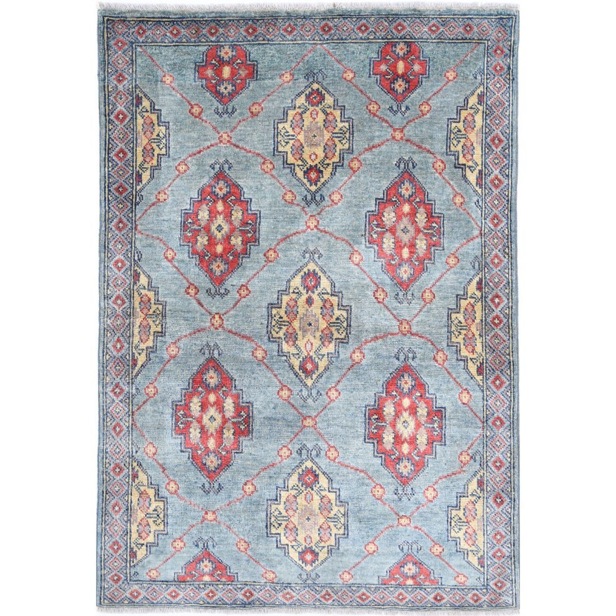 Revival 3x5 Handmade Double Knotted Washable Wool Rug - Colorful