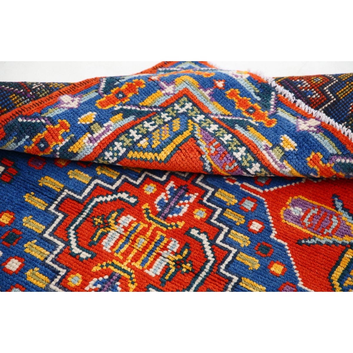 Revival 3x5 Handmade Double Knotted Washable Wool Rug - Colorful