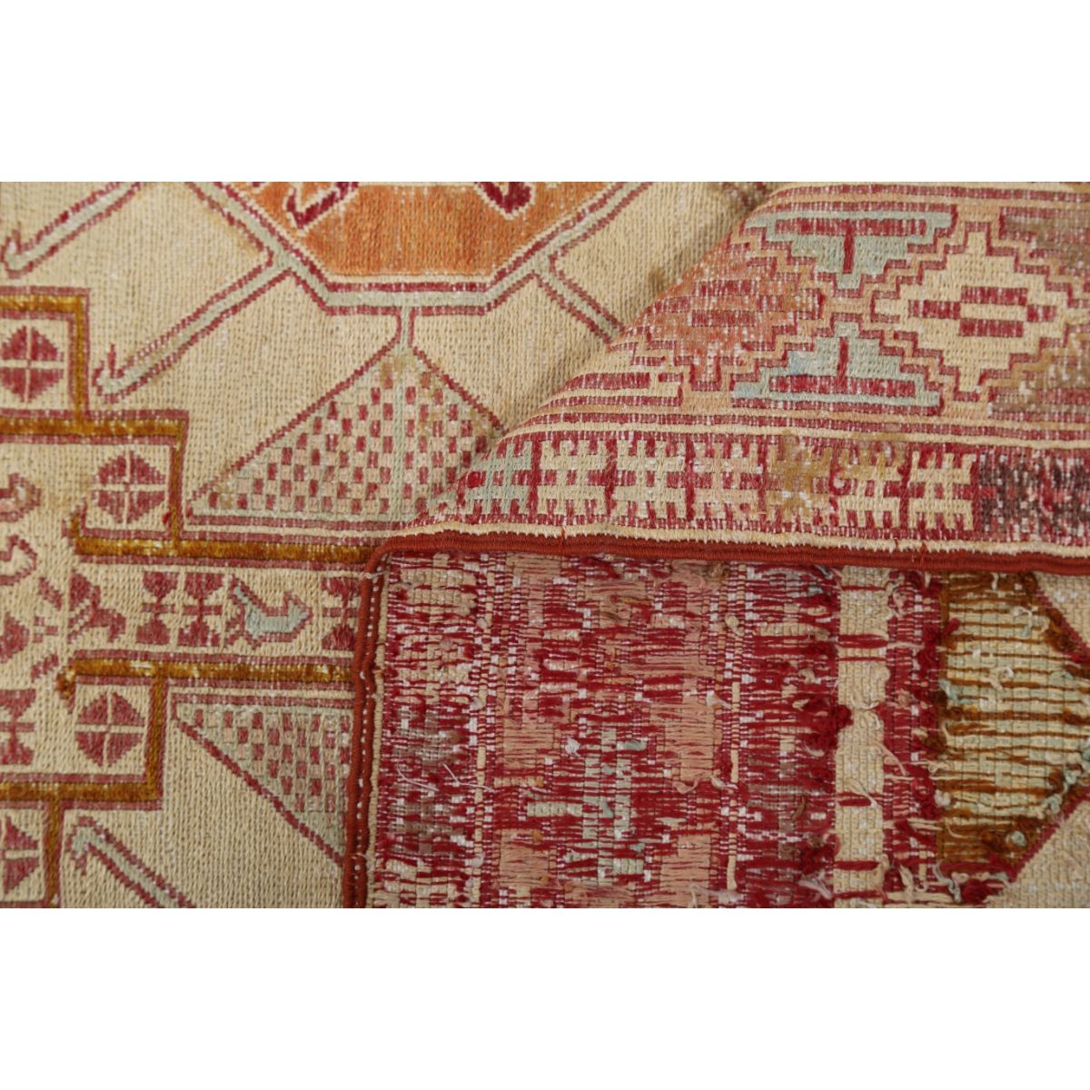 Silki 4x6 Hand Woven Washable Silk Rug - Colorful