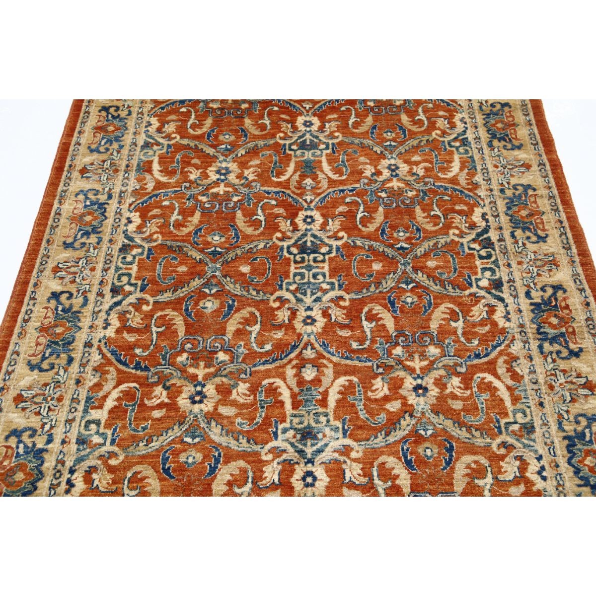 Ziegler 5x6 Handmade Double Knotted Washable Wool Rug - Colorful