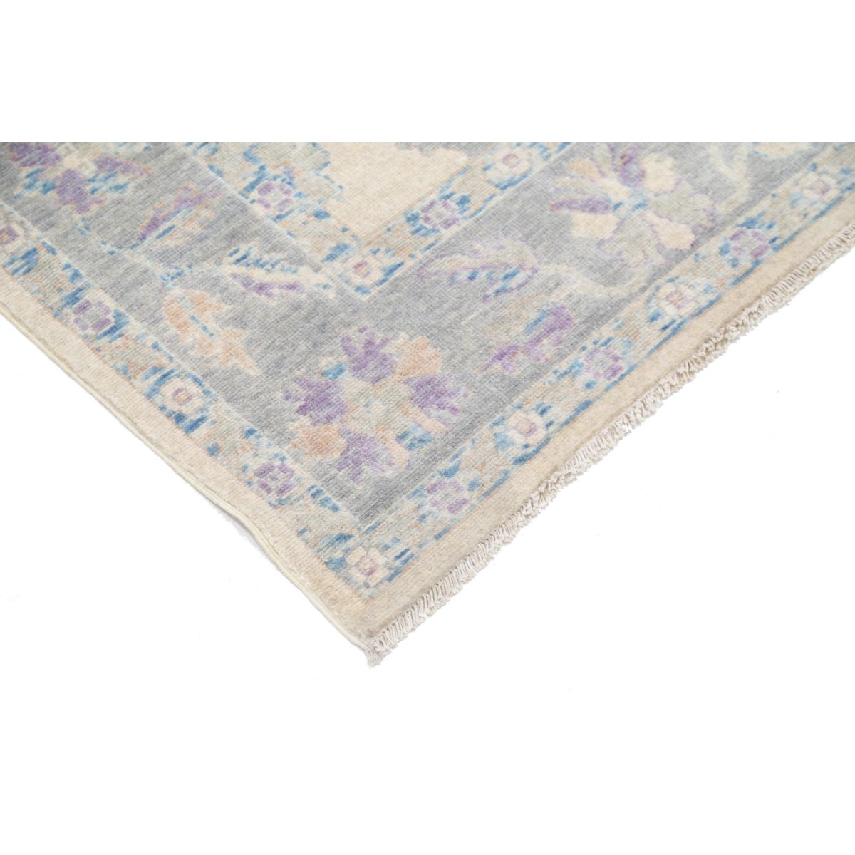 Lily 5x9 Machine-Made Washable Wool Rug - Soft Hues