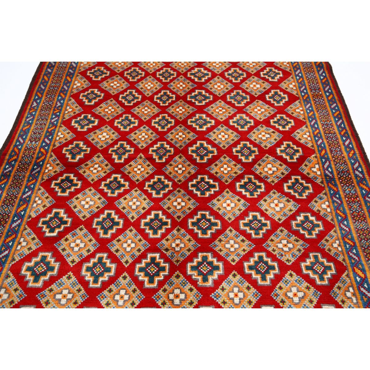 Revival 5x8 Handmade Double Knotted Washable Wool Rug - Colorful