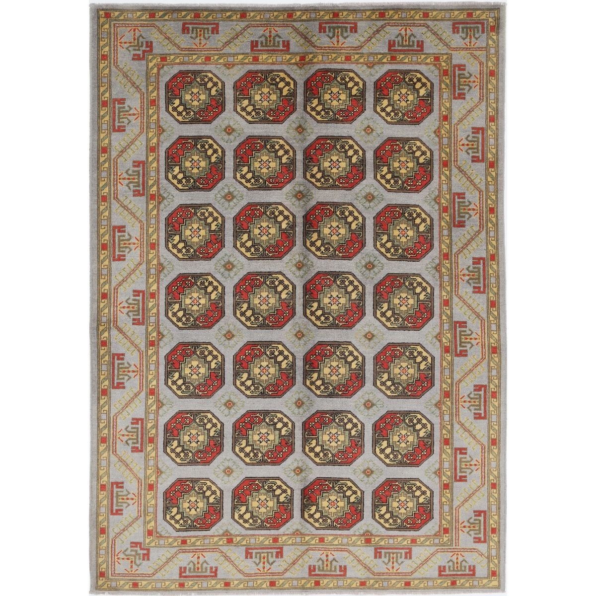 Revival 7x10 Handmade Double Knotted Washable Wool Rug - Colorful