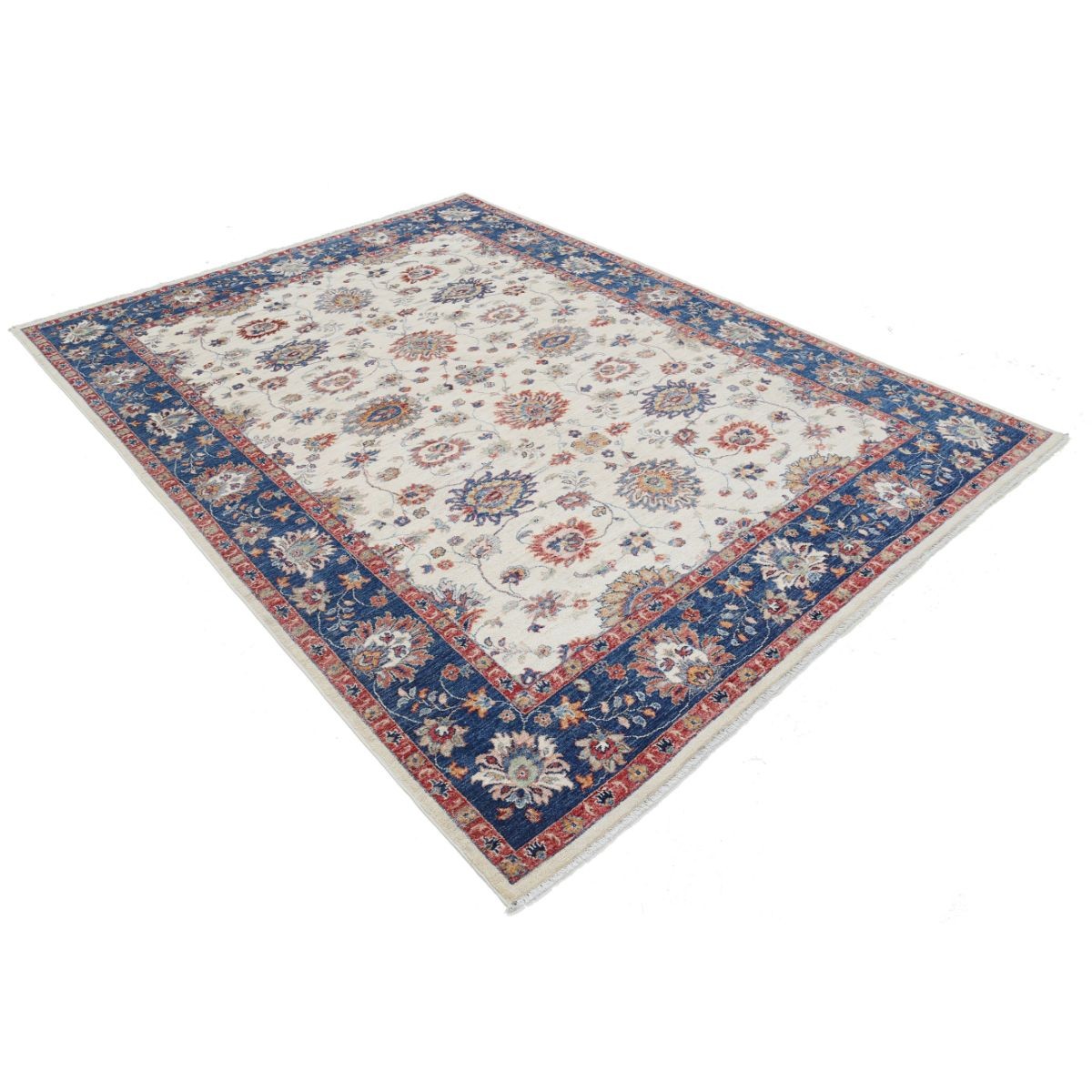Ziegler 7x9 Handmade Double Knotted Washable Wool Rug - Colorful