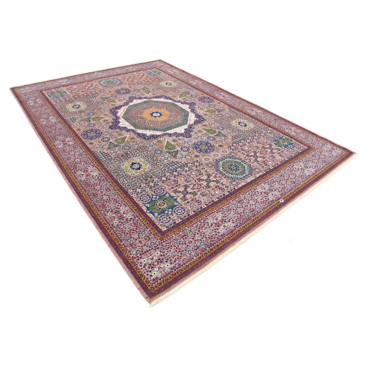 Gulshan 8x12 Machine-Made Washable Wool Rug - Colorful