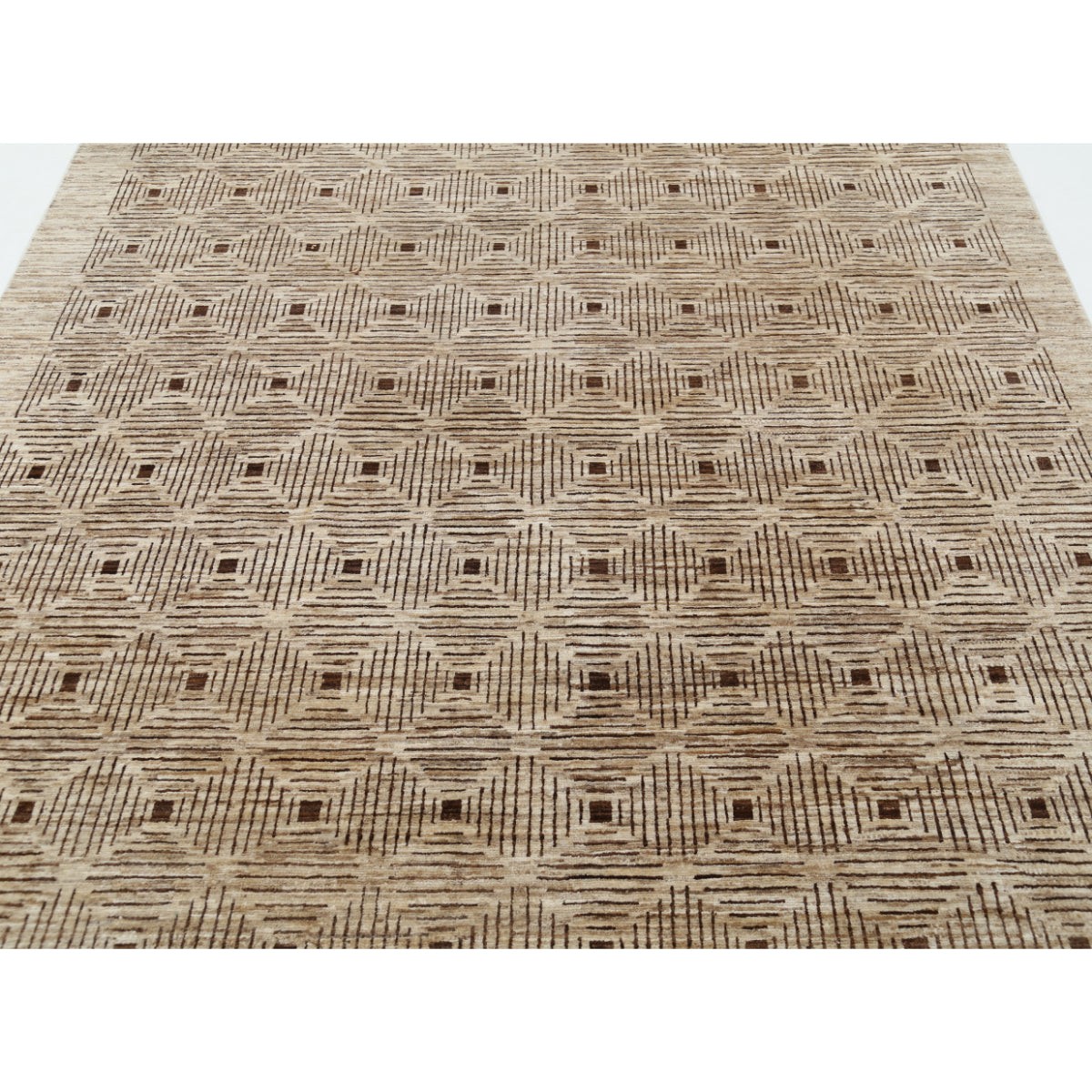 Modcar 7x9 Handmade Double Knotted Washable Wool Rug - Colorful