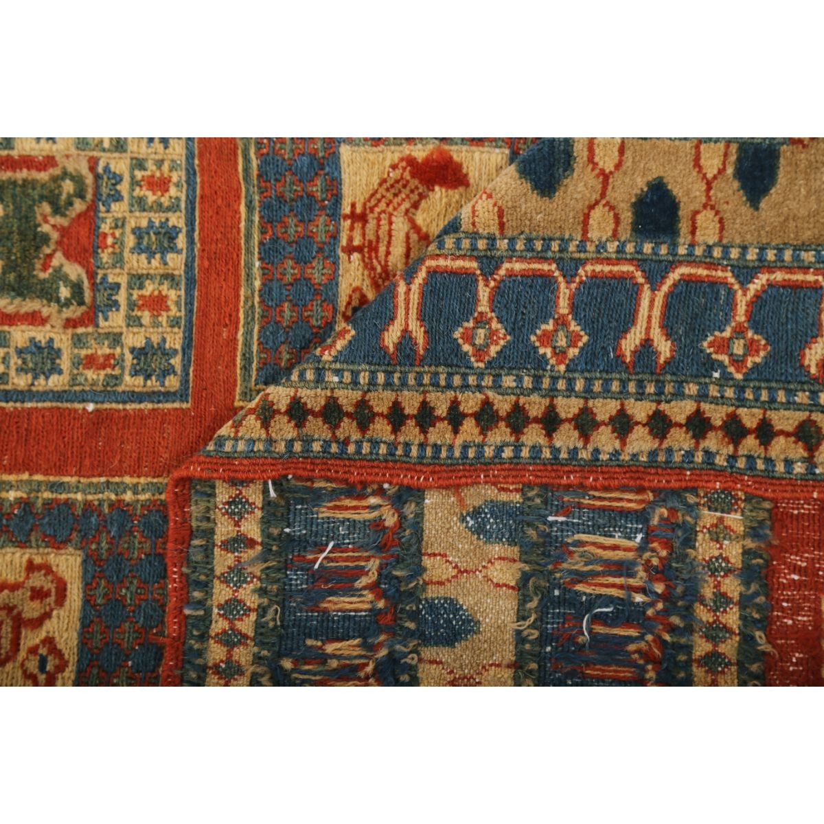 Sumak 5x7 Hand Woven Washable Wool Rug - Colorful