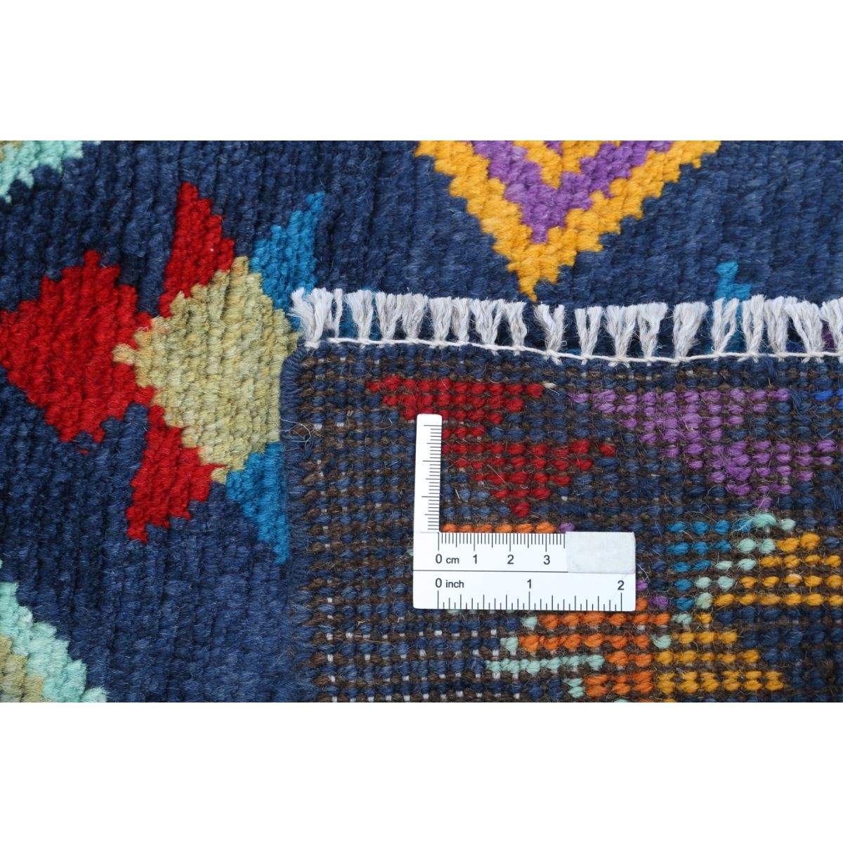 Revival 3x4 Handmade Double Knotted Washable Wool Rug - Colorful
