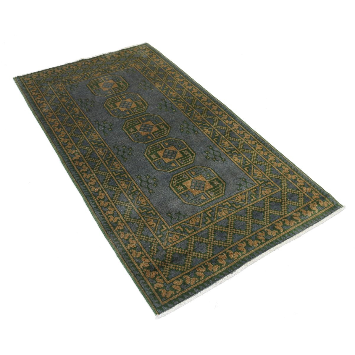 Revival 3x6 Handmade Double Knotted Washable Wool Rug - Colorful