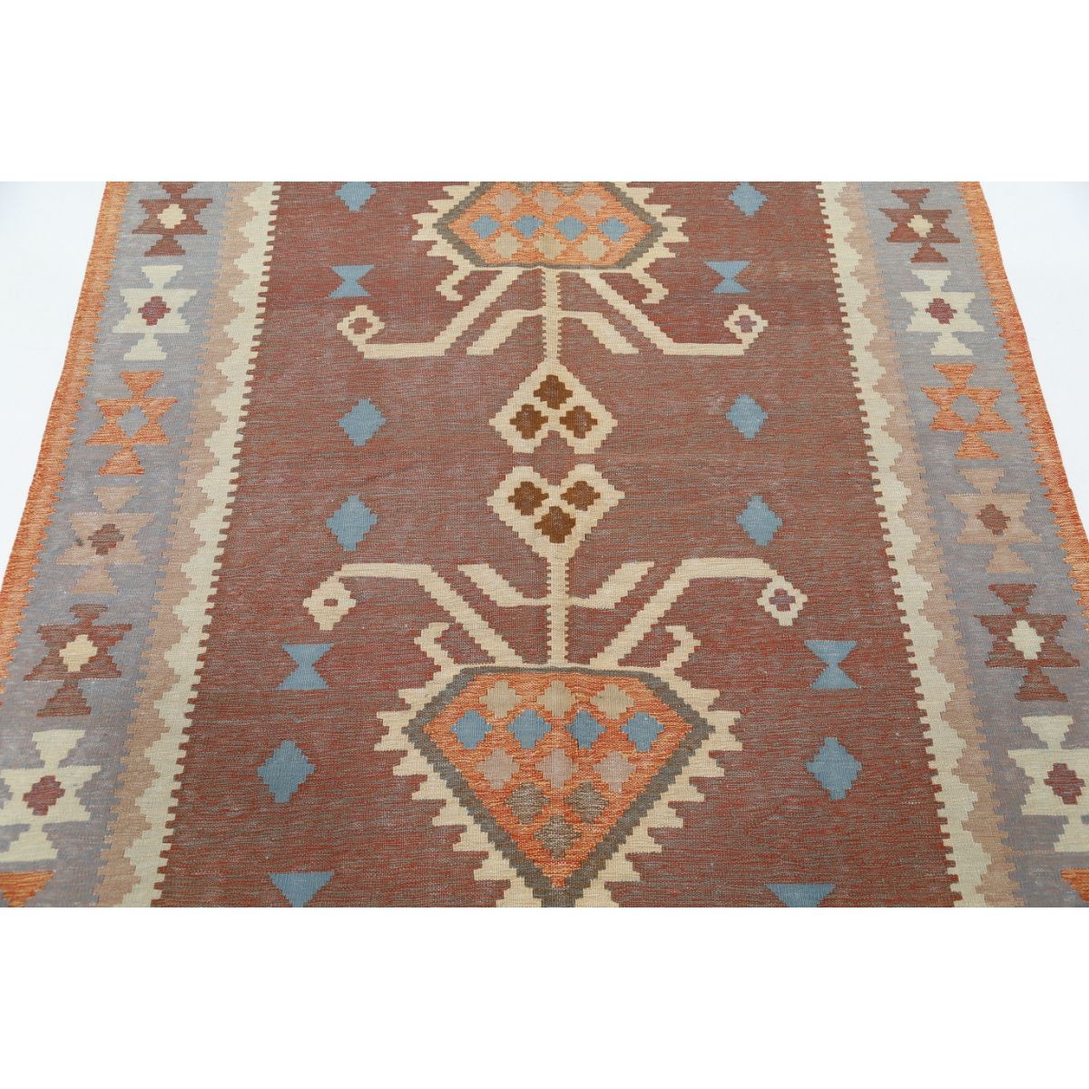 Kafkaas 5x7 Hand Woven Washable Wool Rug - Colorful