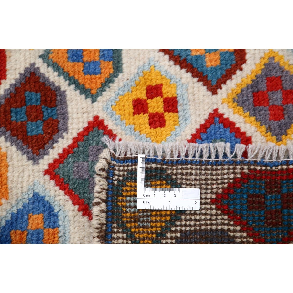 Revival 3x4 Handmade Double Knotted Washable Wool Rug - Colorful