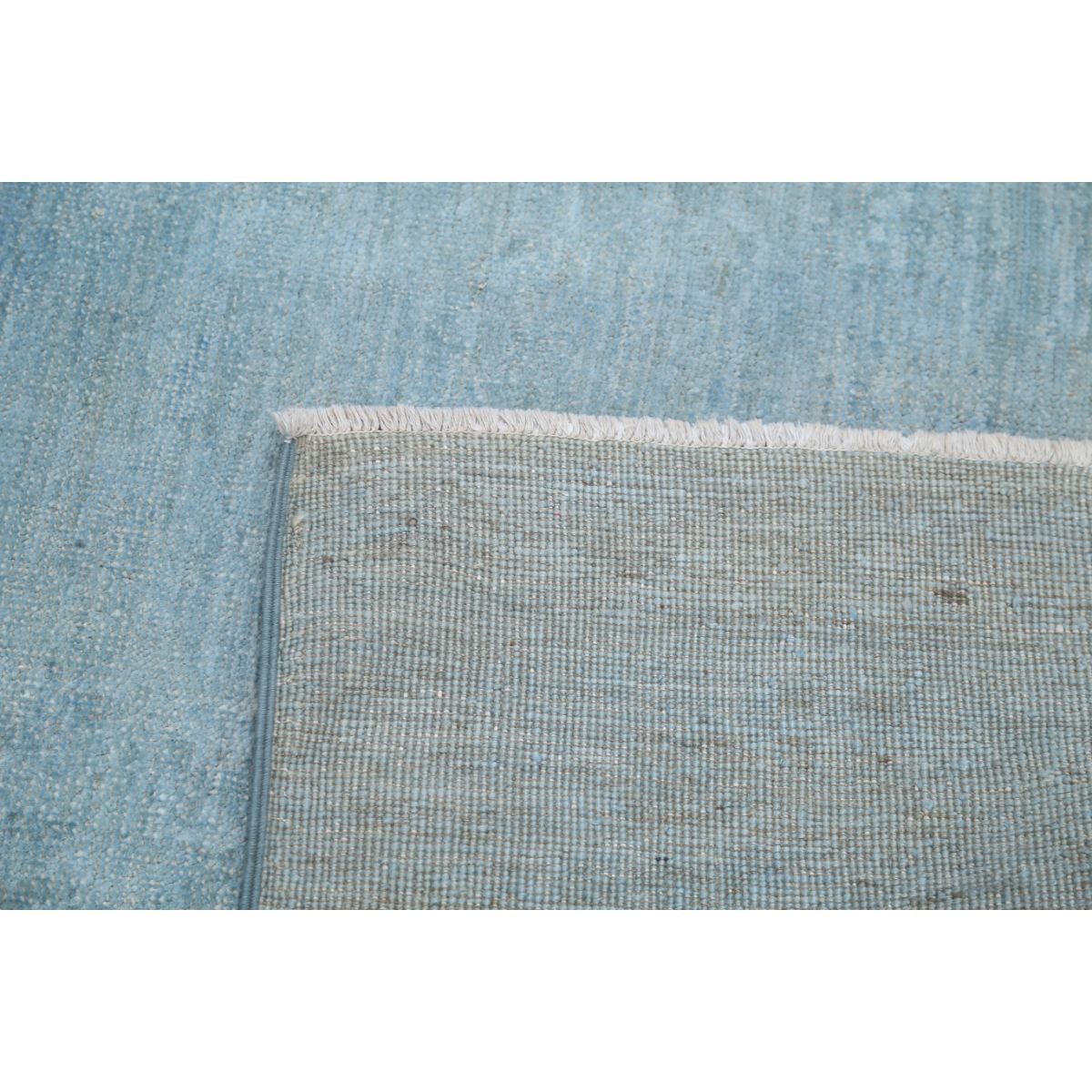 Overdye 10x13 Handmade Double Knotted Washable Wool Rug - Monochormatic