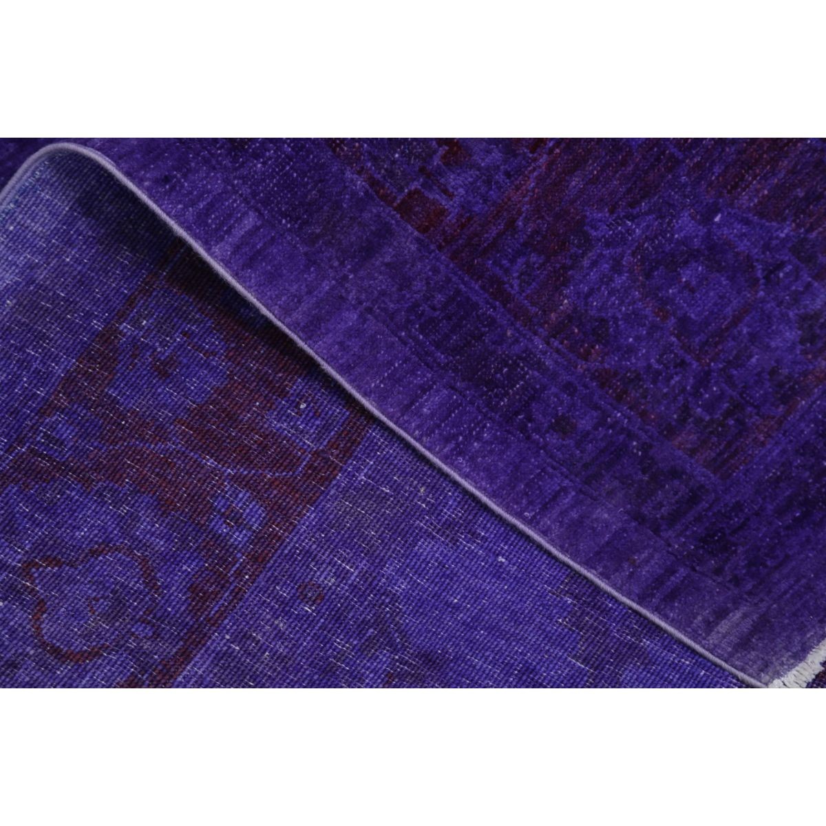 Overdye 7x10 Handmade Double Knotted Washable Wool Rug - Monochormatic