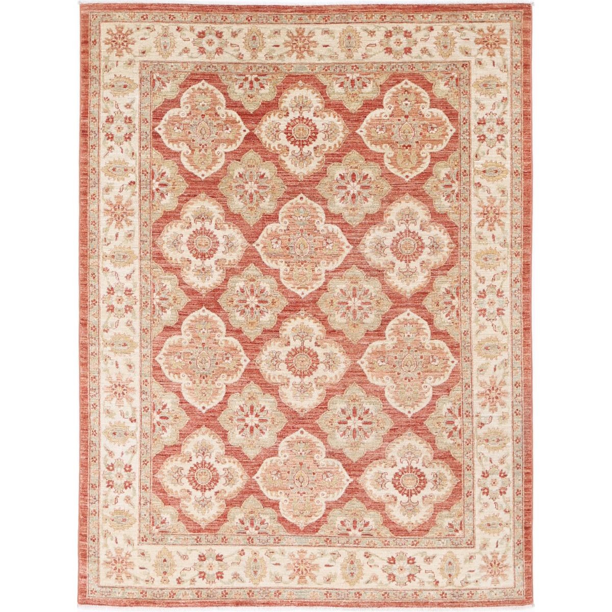 Ziegler 6x8 Handmade Double Knotted Washable Wool Rug - Colorful