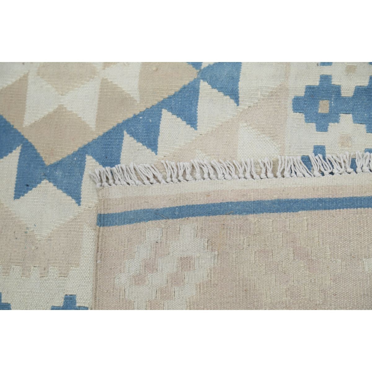 Kafkaas 5x7 Hand Woven Washable Wool Rug - Soft Hues