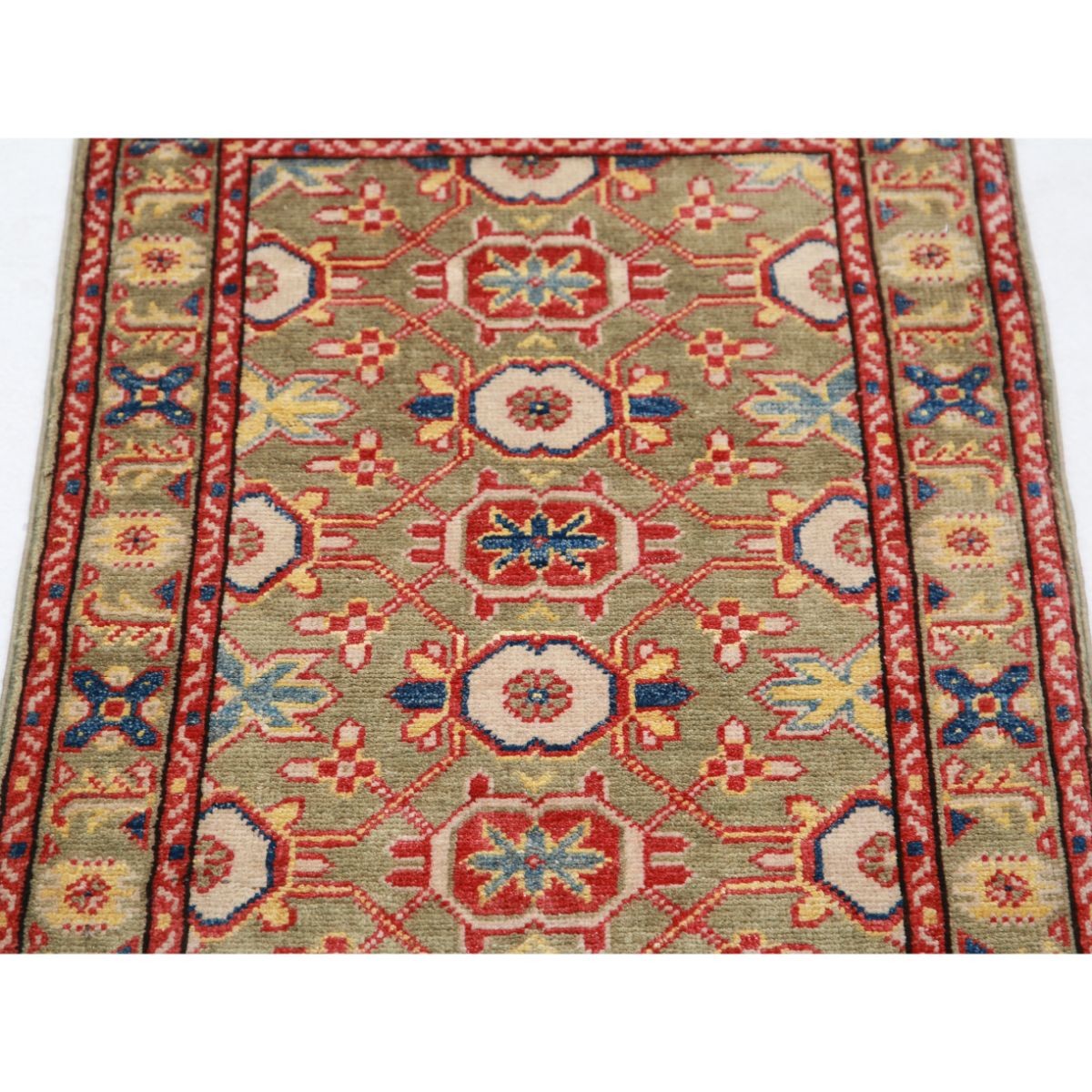 Revival 2x3 Handmade Double Knotted Washable Wool Rug - Colorful