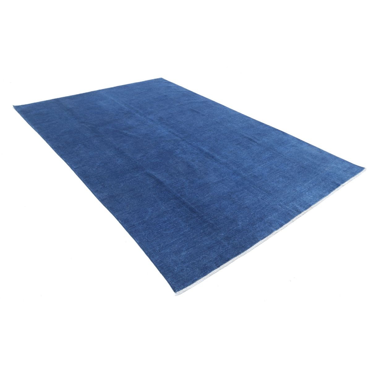 Overdye 7x10 Handmade Double Knotted Washable Wool Rug - Monochormatic
