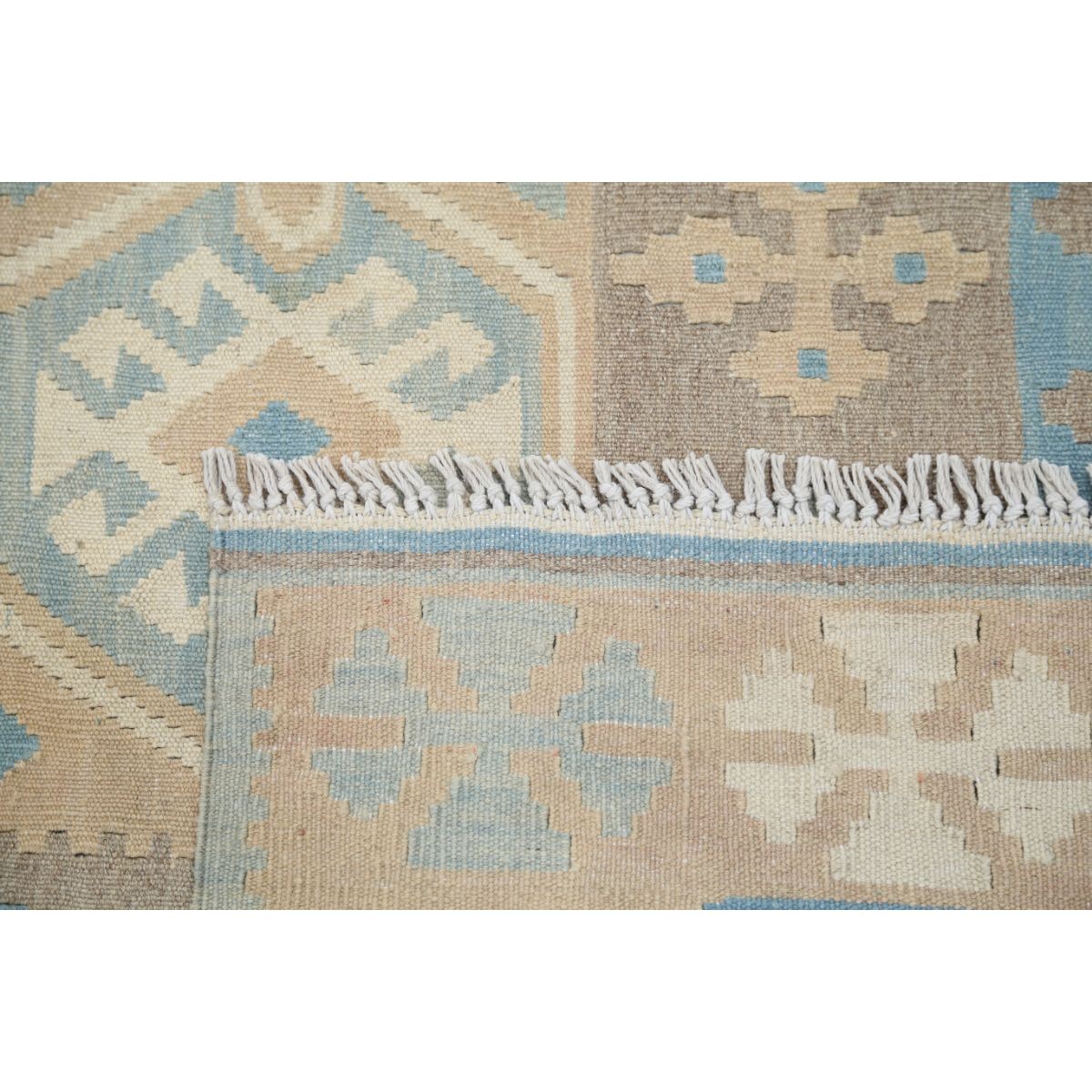 Kafkaas 5x7 Hand Woven Washable Wool Rug - Soft Hues