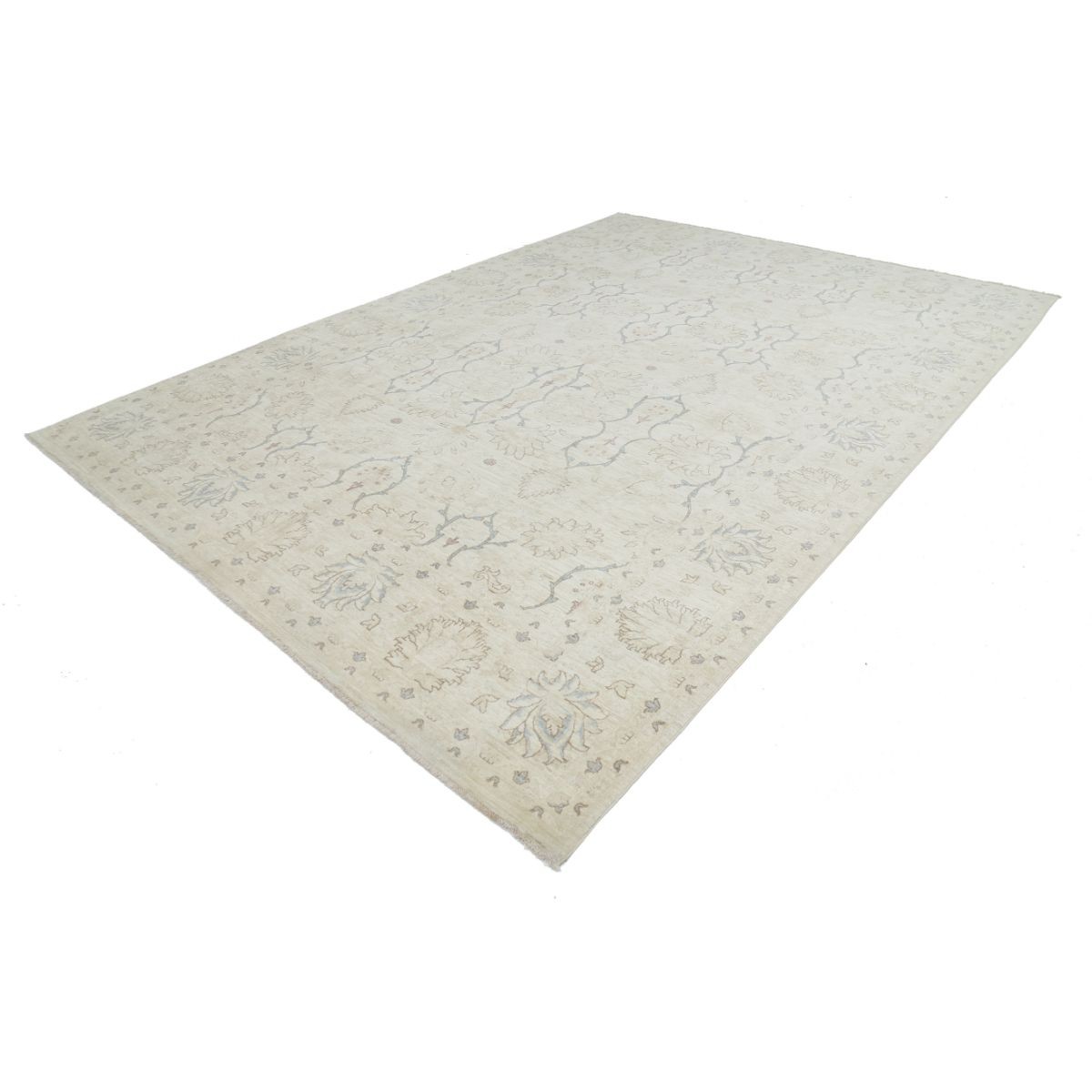 Serenity 9x13 Handmade Double Knotted Washable Wool Rug - Soft Hues