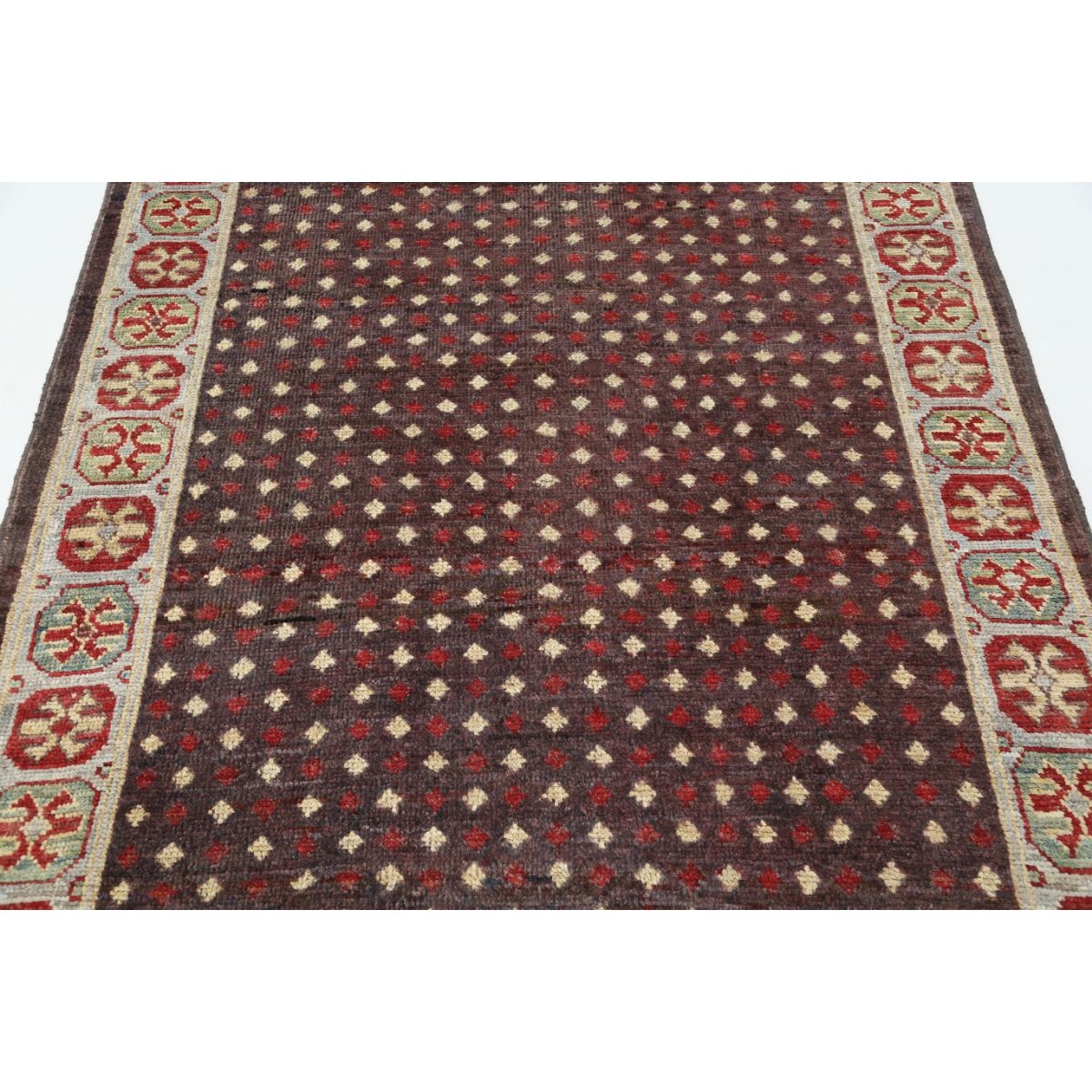 Revival 5x6 Handmade Double Knotted Washable Wool Rug - Colorful