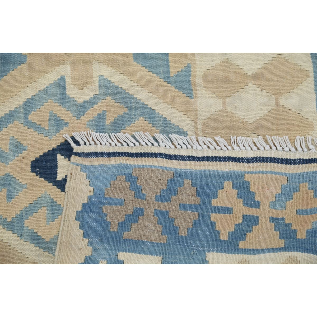 Kafkaas 5x7 Hand Woven Washable Wool Rug - Soft Hues