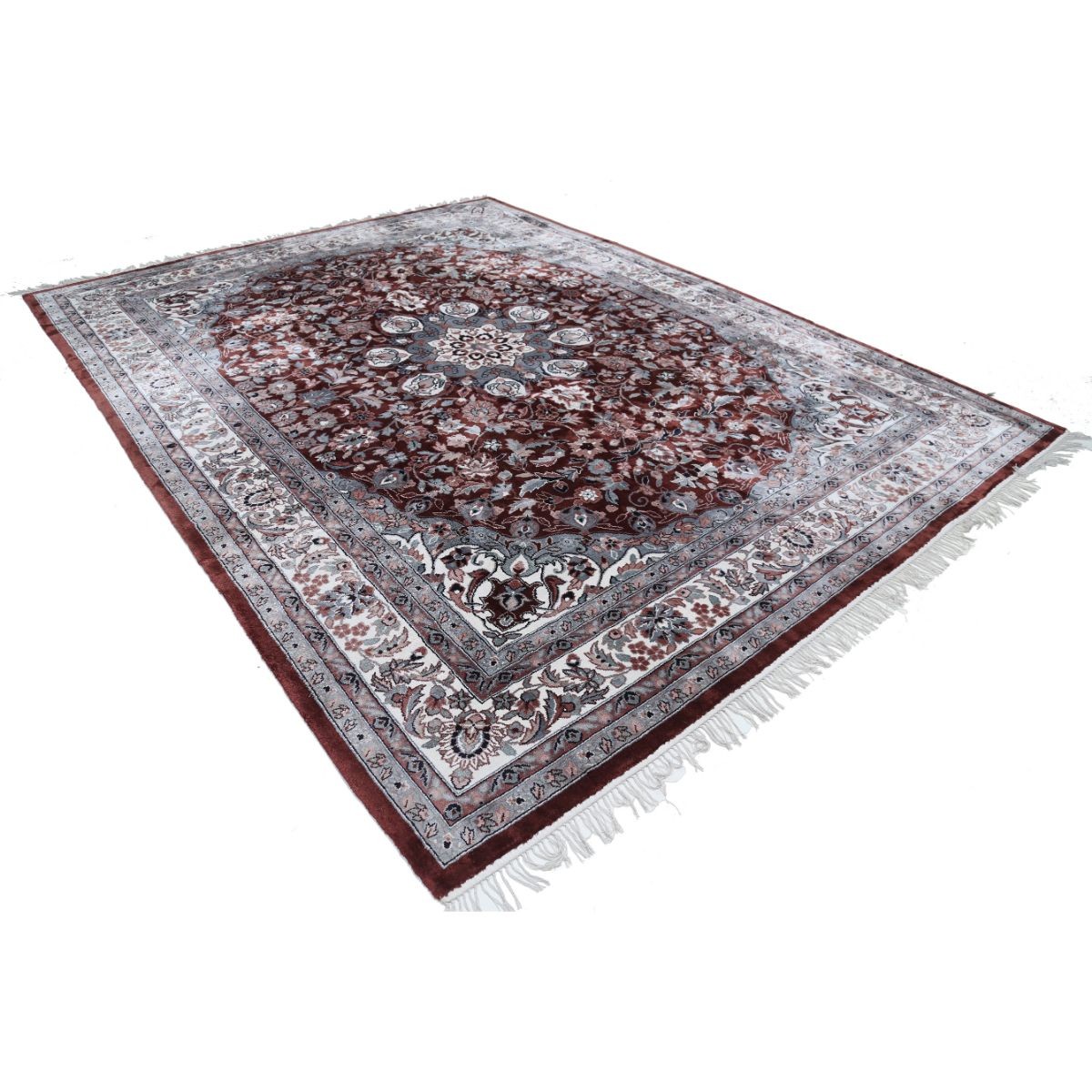 Legacy 9x12 Handmade Double Knotted Washable Art Silk Rug - Colorful