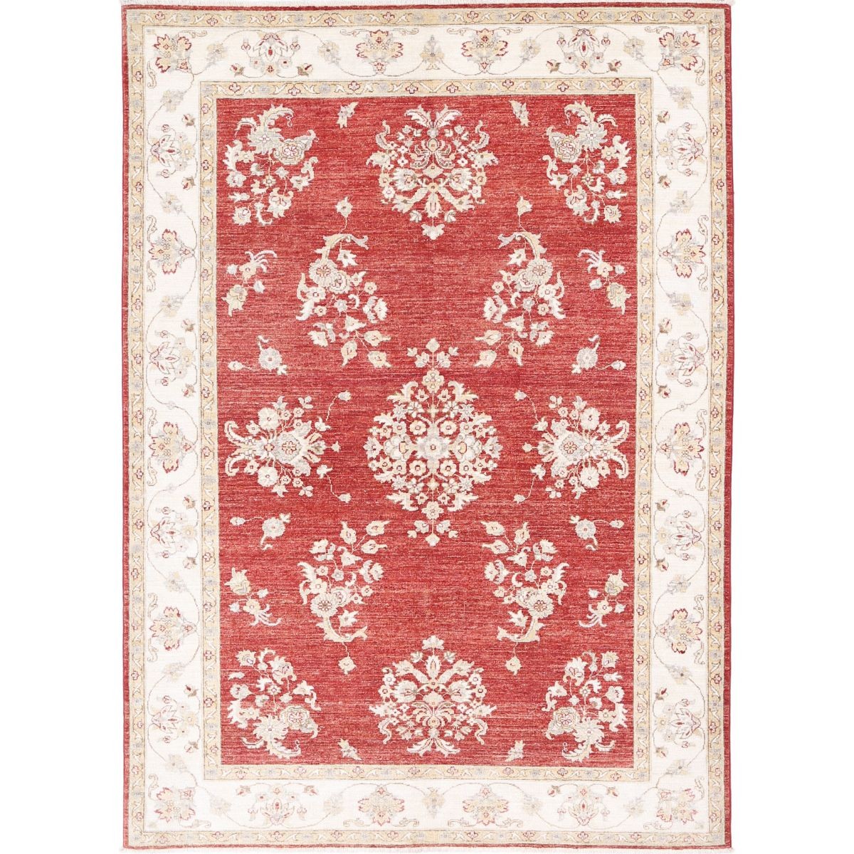 Ziegler 6x8 Handmade Double Knotted Washable Wool Rug - Colorful