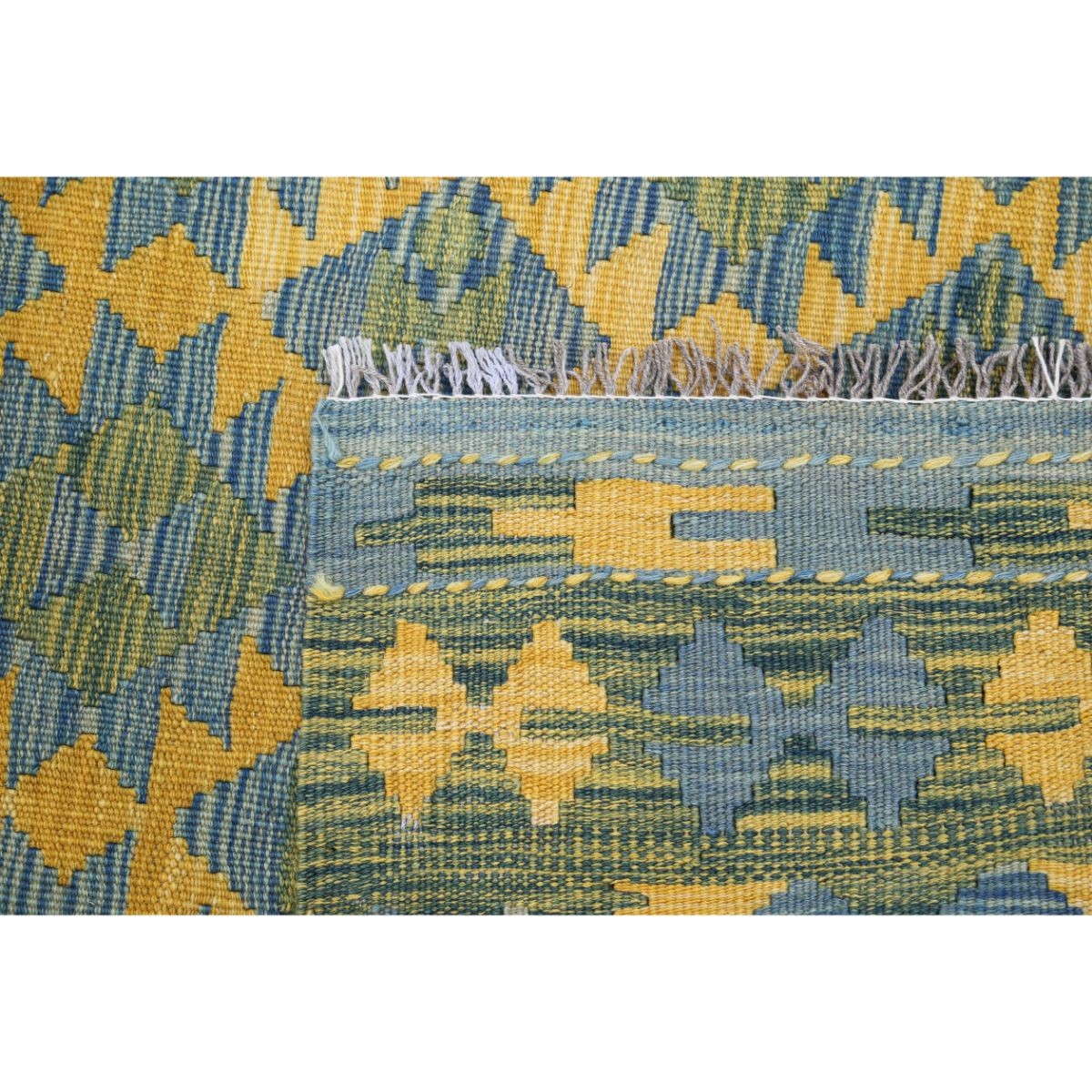 Maimana 4x6 Hand Woven Washable Wool Rug - Colorful