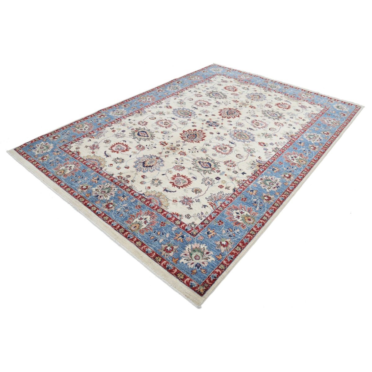 Ziegler 7x9 Handmade Double Knotted Washable Wool Rug - Colorful