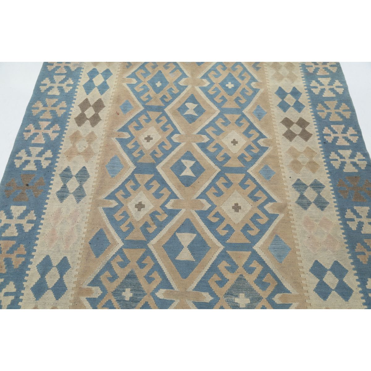 Kafkaas 5x7 Hand Woven Washable Wool Rug - Soft Hues