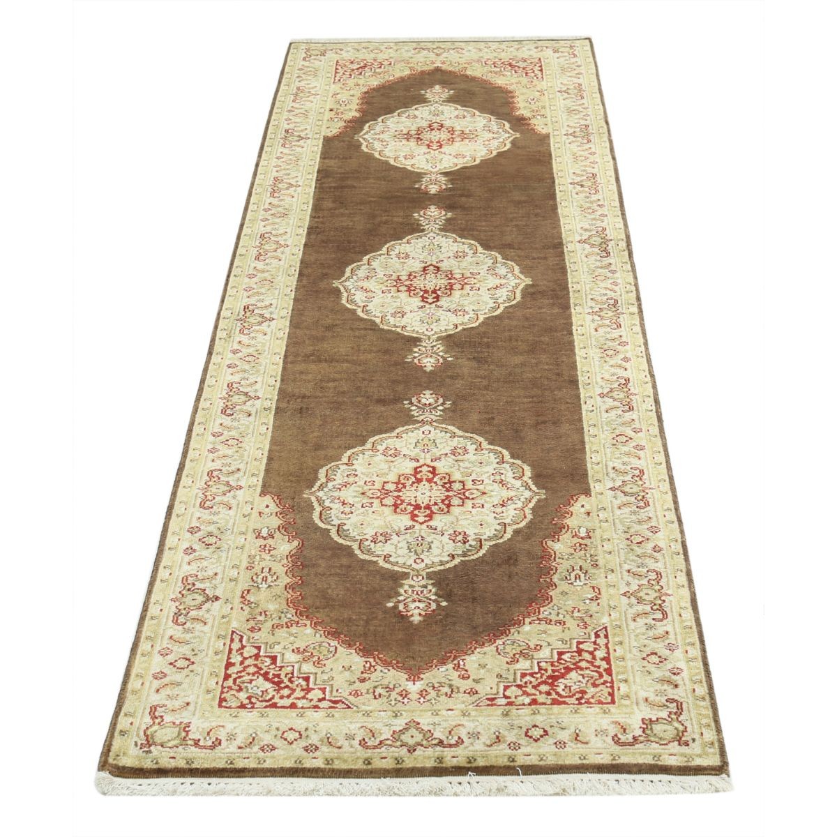 Ziegler 3x9 Handmade Double Knotted Washable Wool Runner - Colorful