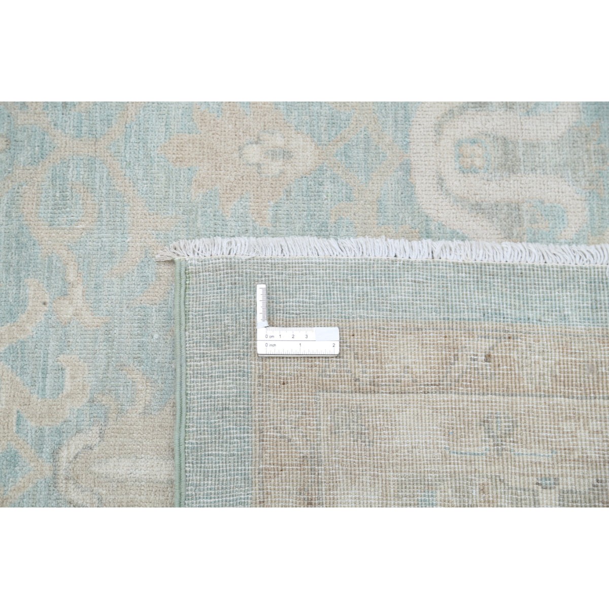 Serenity 16x22 Handmade Double Knotted Washable Wool Rug - Soft Hues