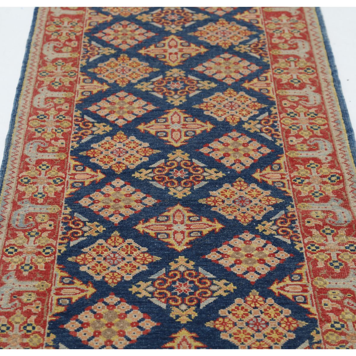 Revival 3x9 Handmade Double Knotted Washable Wool Runner - Colorful