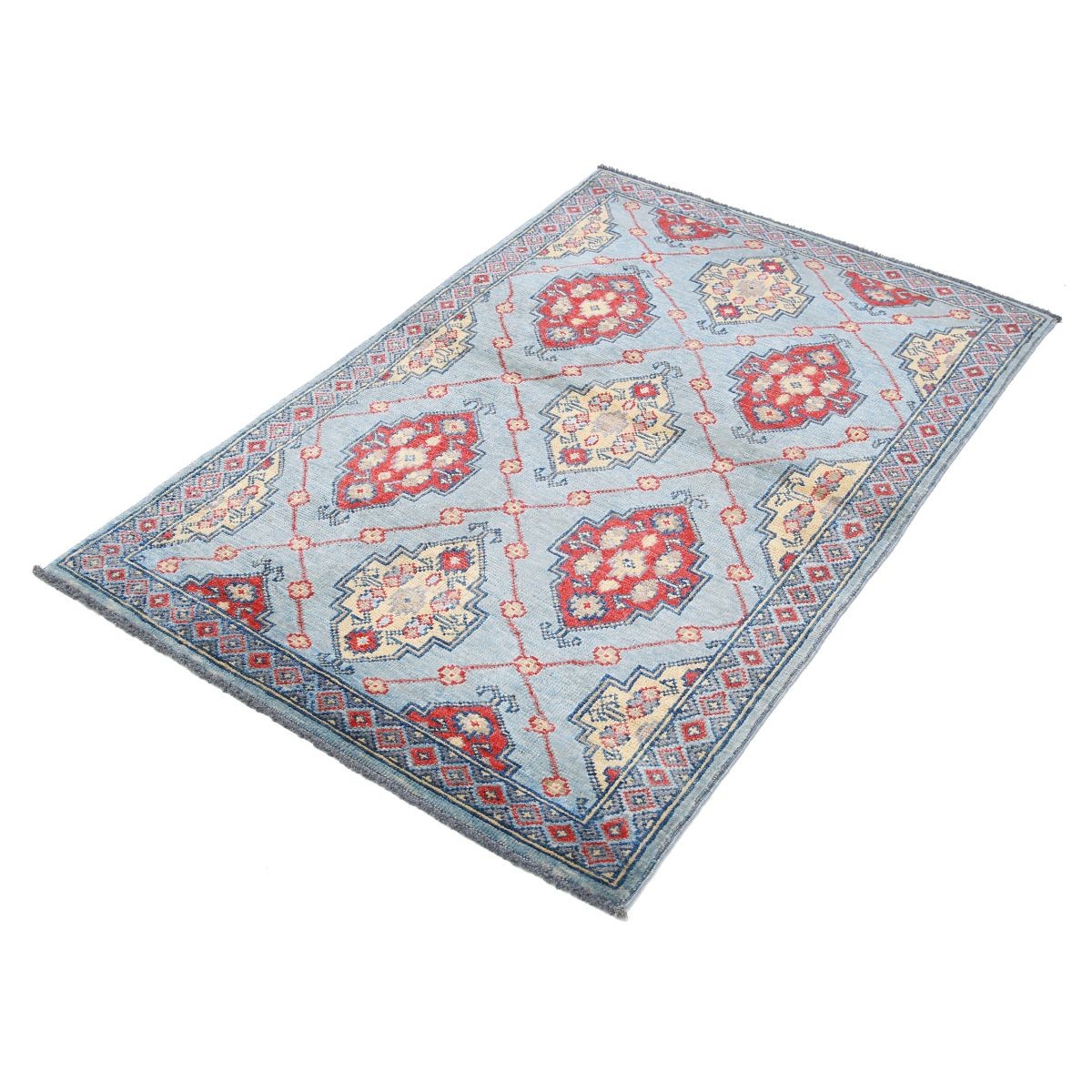 Revival 3x5 Handmade Double Knotted Washable Wool Rug - Colorful