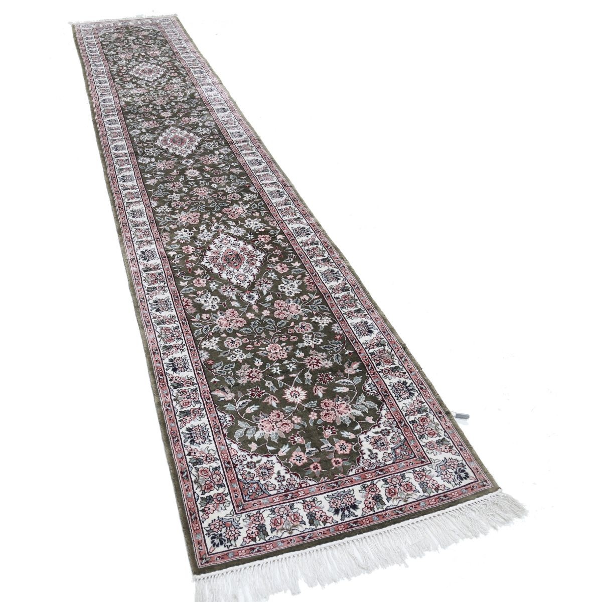Legacy 3x14 Handmade Double Knotted Washable Art Silk Runner - Colorful
