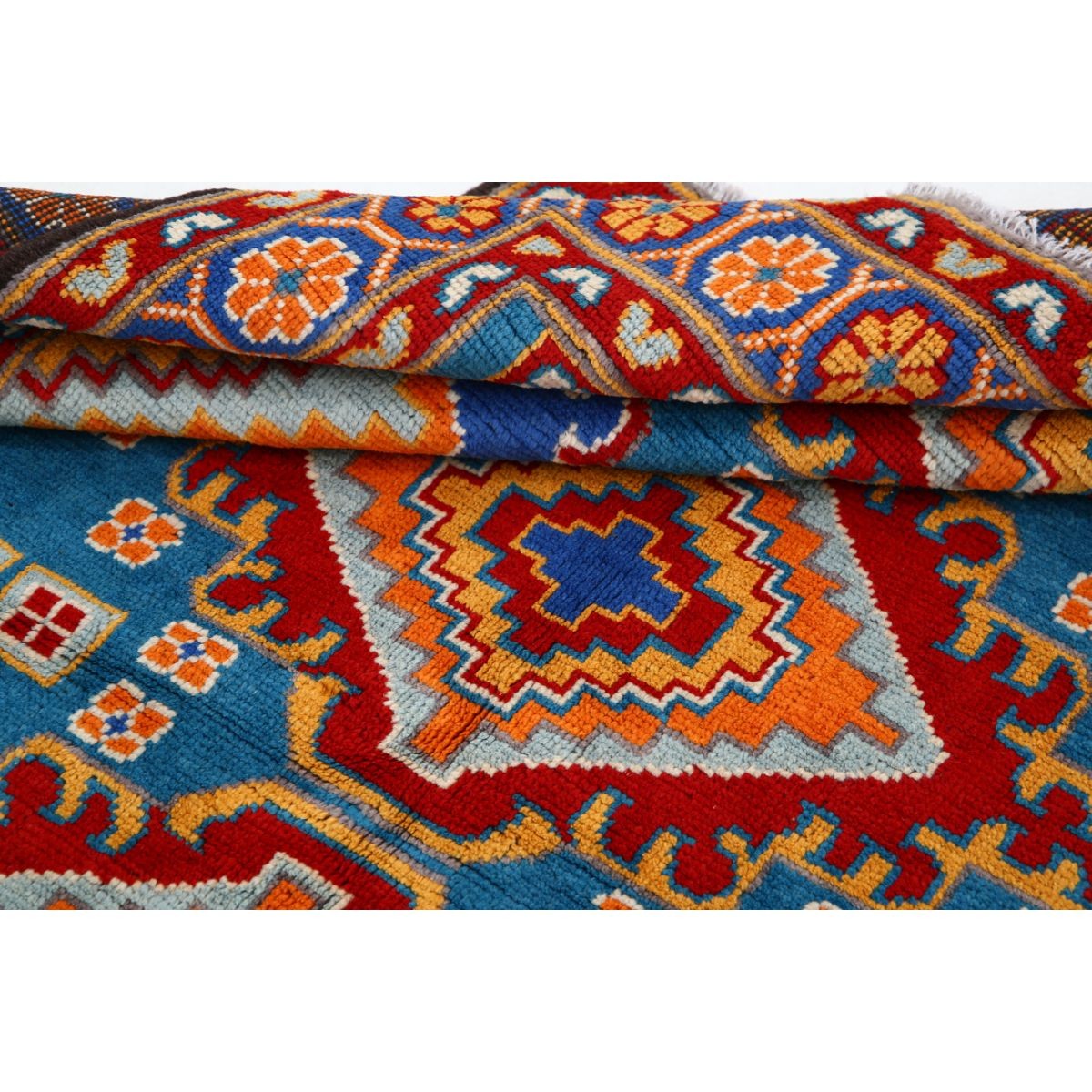 Revival 6x8 Handmade Double Knotted Washable Wool Rug - Colorful