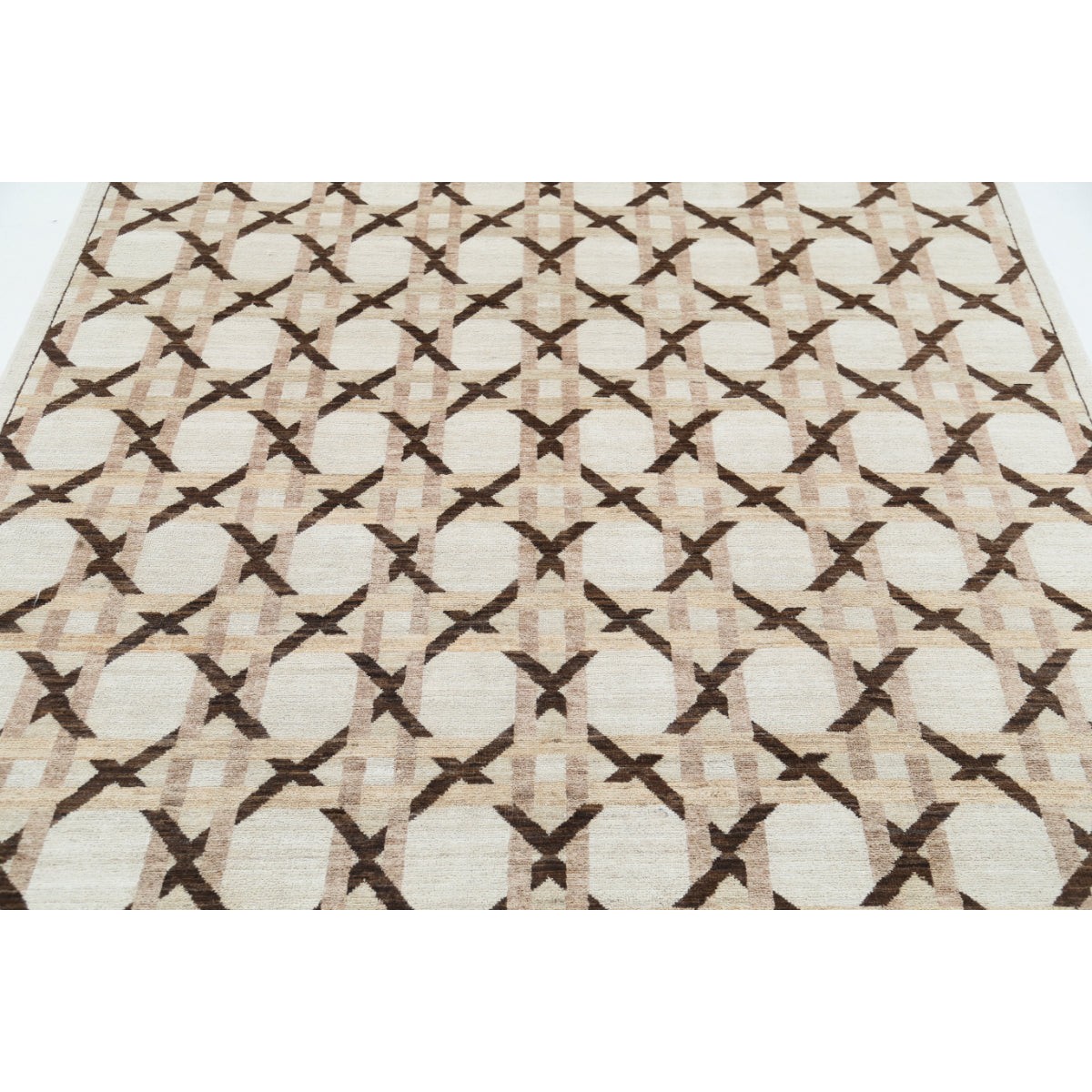 Modcar 6x8 Handmade Double Knotted Washable Wool Rug - Colorful