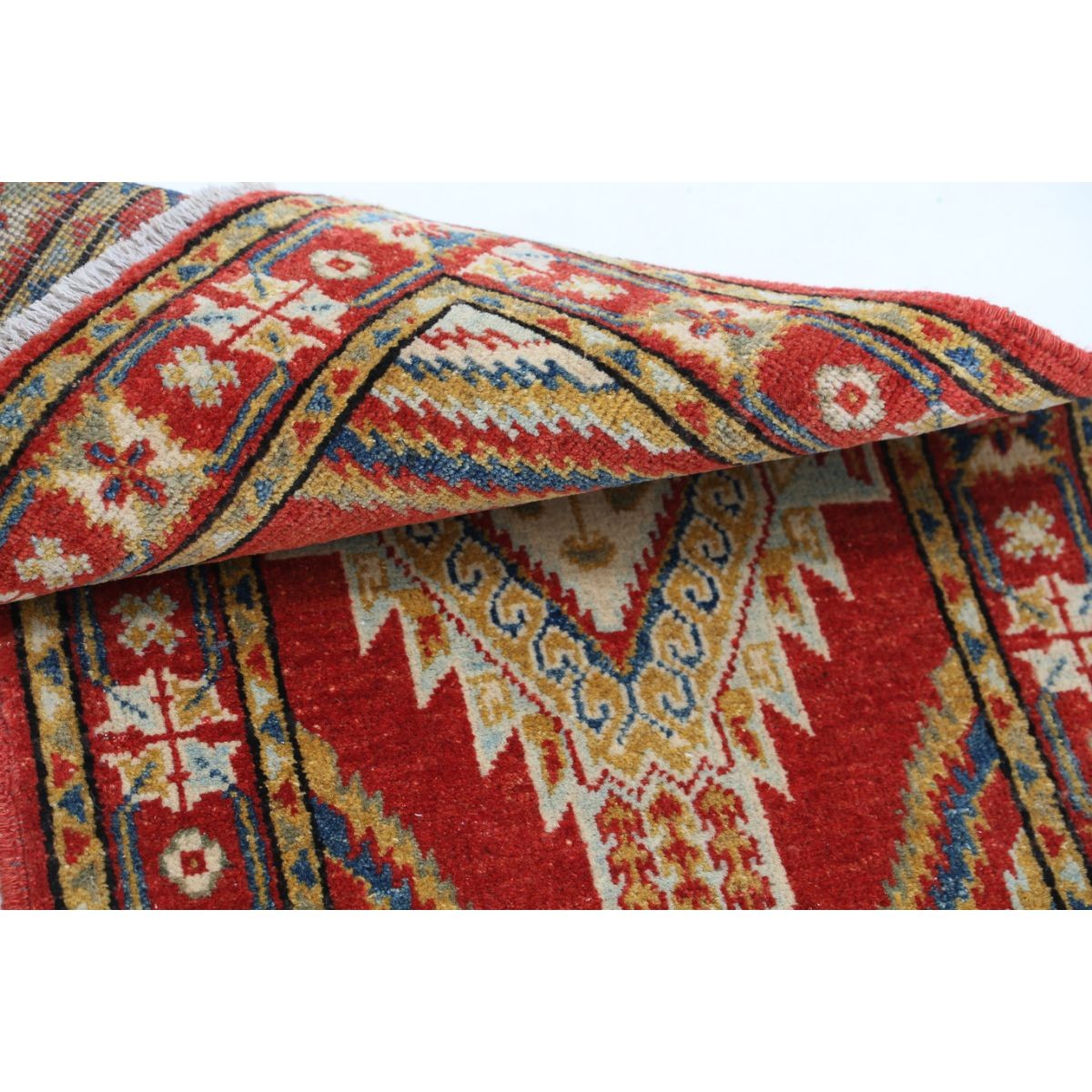 Revival 2x4 Handmade Double Knotted Washable Wool Rug - Colorful