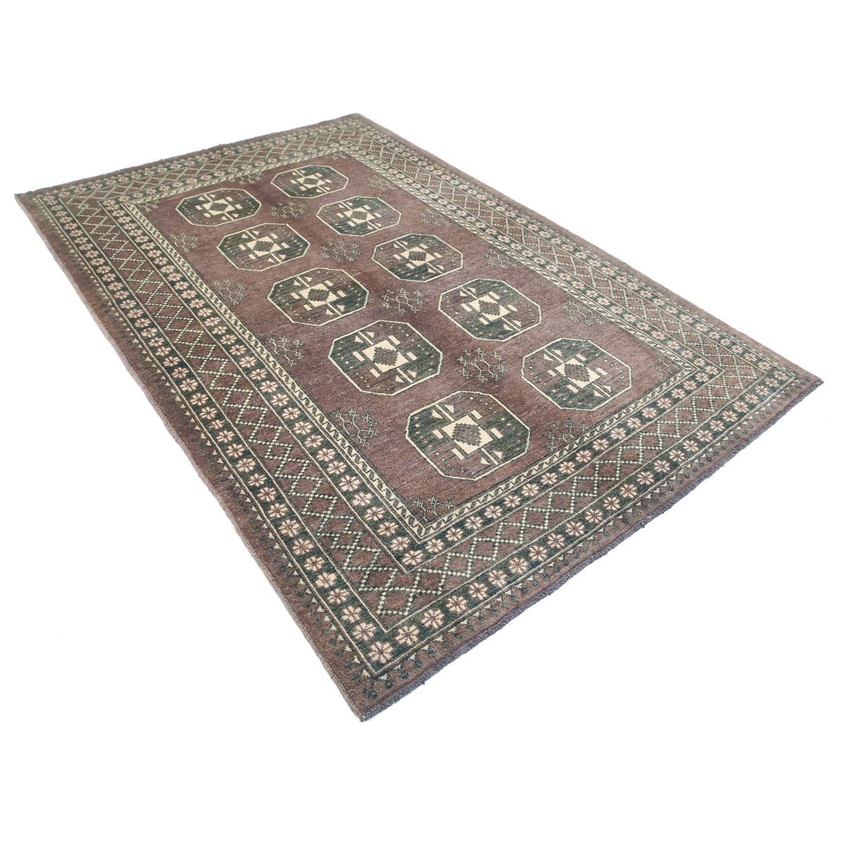 Revival 6x8 Handmade Double Knotted Washable Wool Rug - Colorful