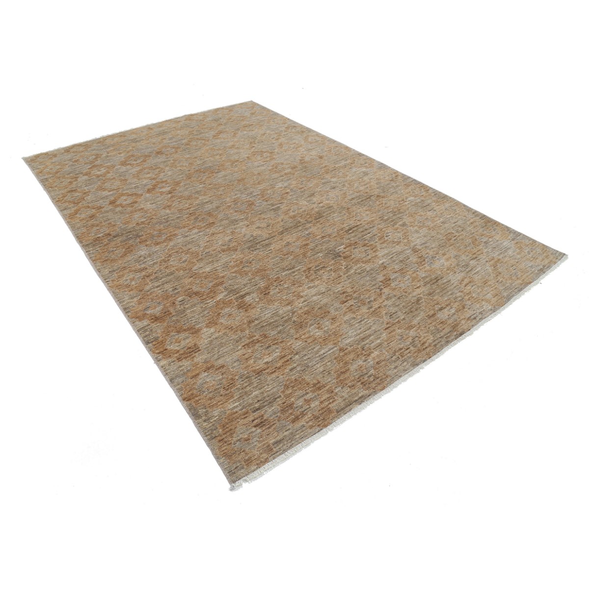Modcar 7x9 Handmade Double Knotted Washable Wool Rug - Colorful