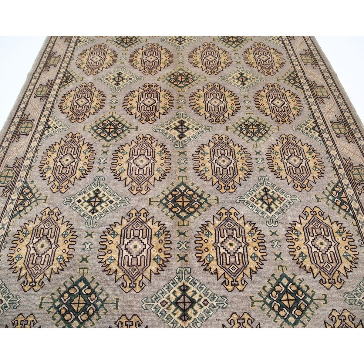 Revival 4x7 Handmade Double Knotted Washable Wool Rug - Colorful