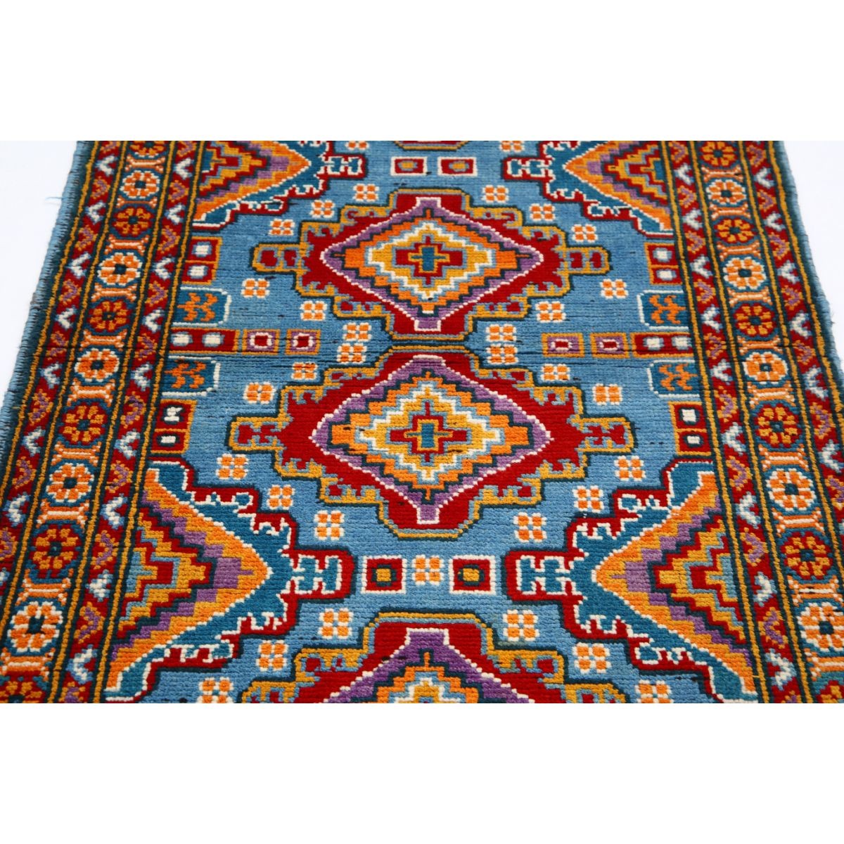 Revival 3x5 Handmade Double Knotted Washable Wool Rug - Colorful