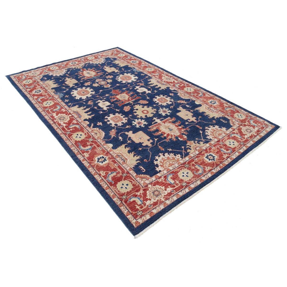 Ziegler 6x9 Hand-Knotted Washable Wool Rug - Colorful