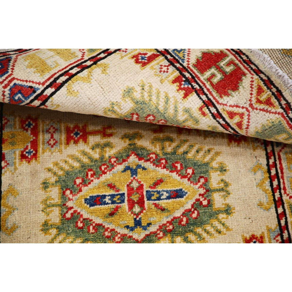 Revival 2x3 Handmade Double Knotted Washable Wool Rug - Colorful